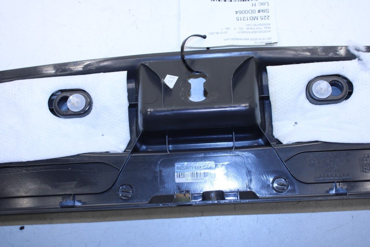 2012-15 Mercedes-Benz ML350 Trunk Sill Scuff Kick Plate Trim Panel 166-690-00-41 - Alshned Auto Parts
