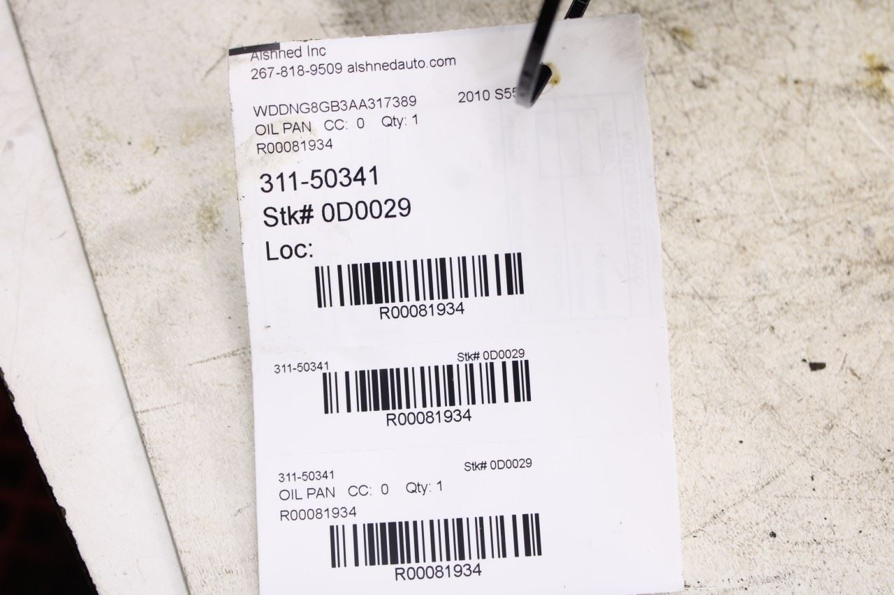 2007-11 Mercedes-Benz S550 5.5L AWD Engine Motor Upper Oil Pan 273-010-01-27 OEM10