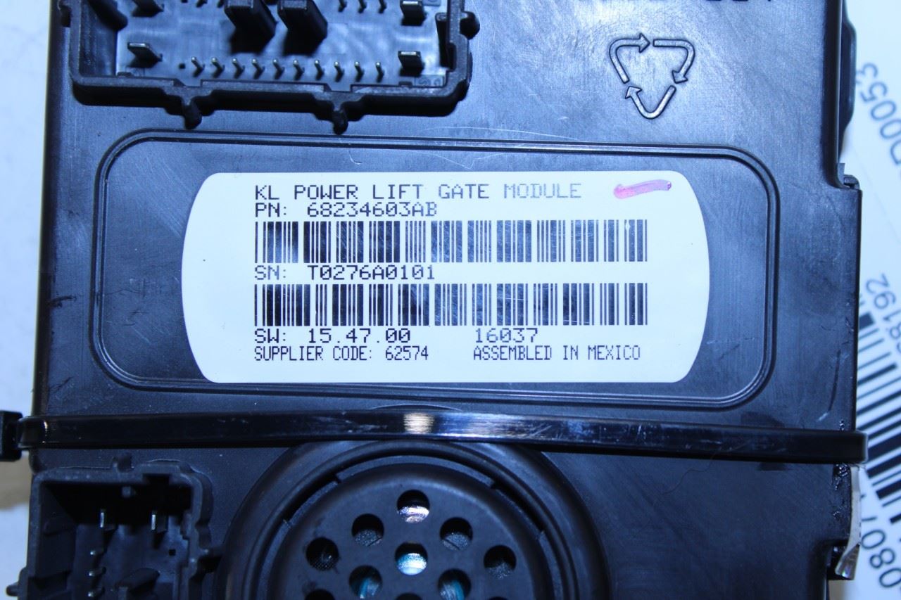2014-16 Jeep Cherokee 75th Anniversary Power Liftgate Control Module 68234603AB - Alshned Auto Parts