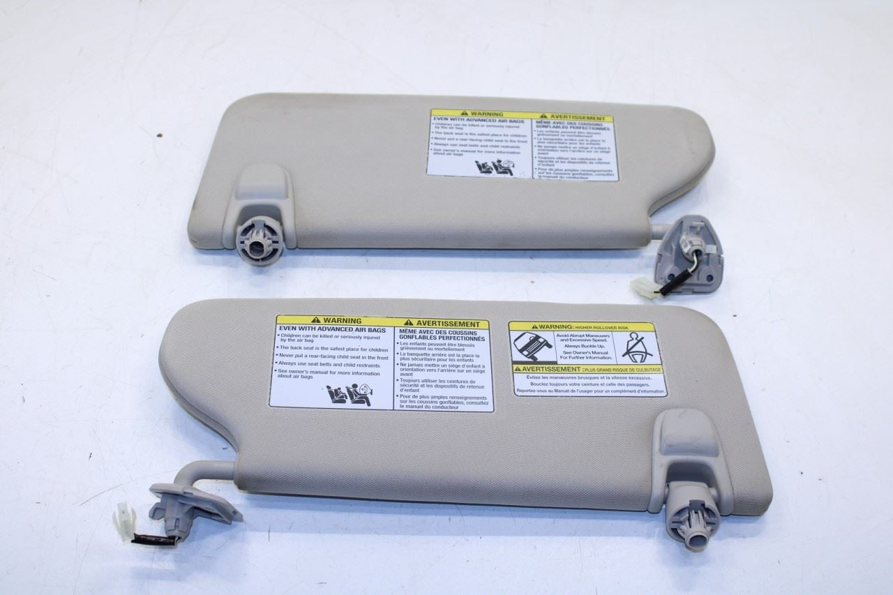 15-19 Nissan Murano Platinum Front RH and LH Sun Visor w/ Illuminated Mirror Set - Alshned Auto Parts