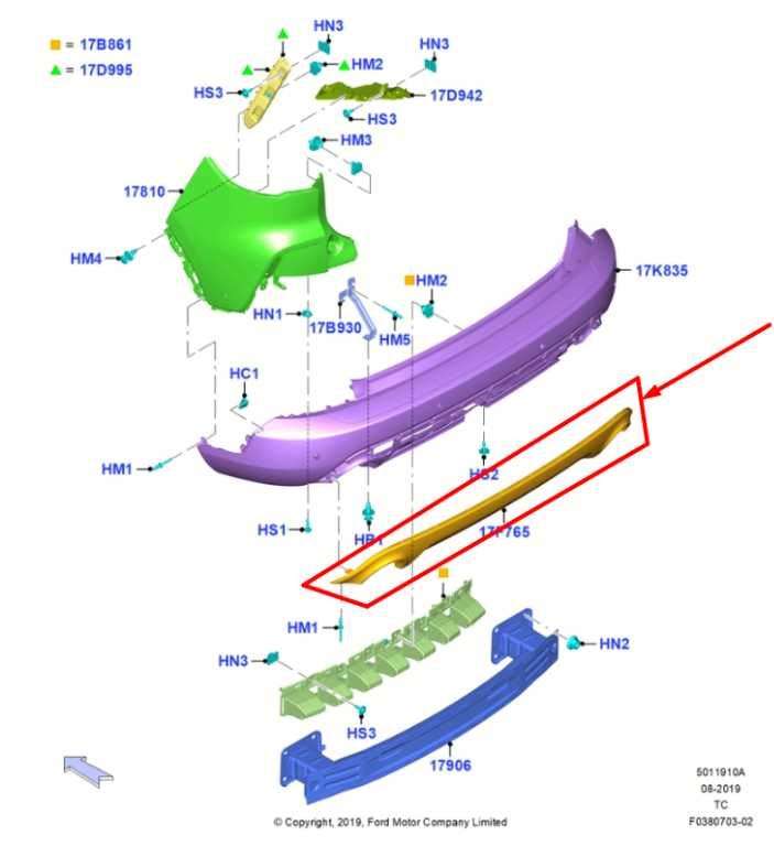 20-22 Ford Escape SEL Rear Bumper Lower Valance Panel LJ6Z-17K835-BA OEM *ReaD* - Alshned Auto Parts