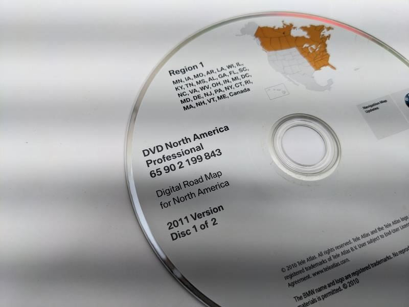 2007-2009 BMW 335i DVD Digital Road Map North America Professional Version 2011 - Alshned Auto Parts