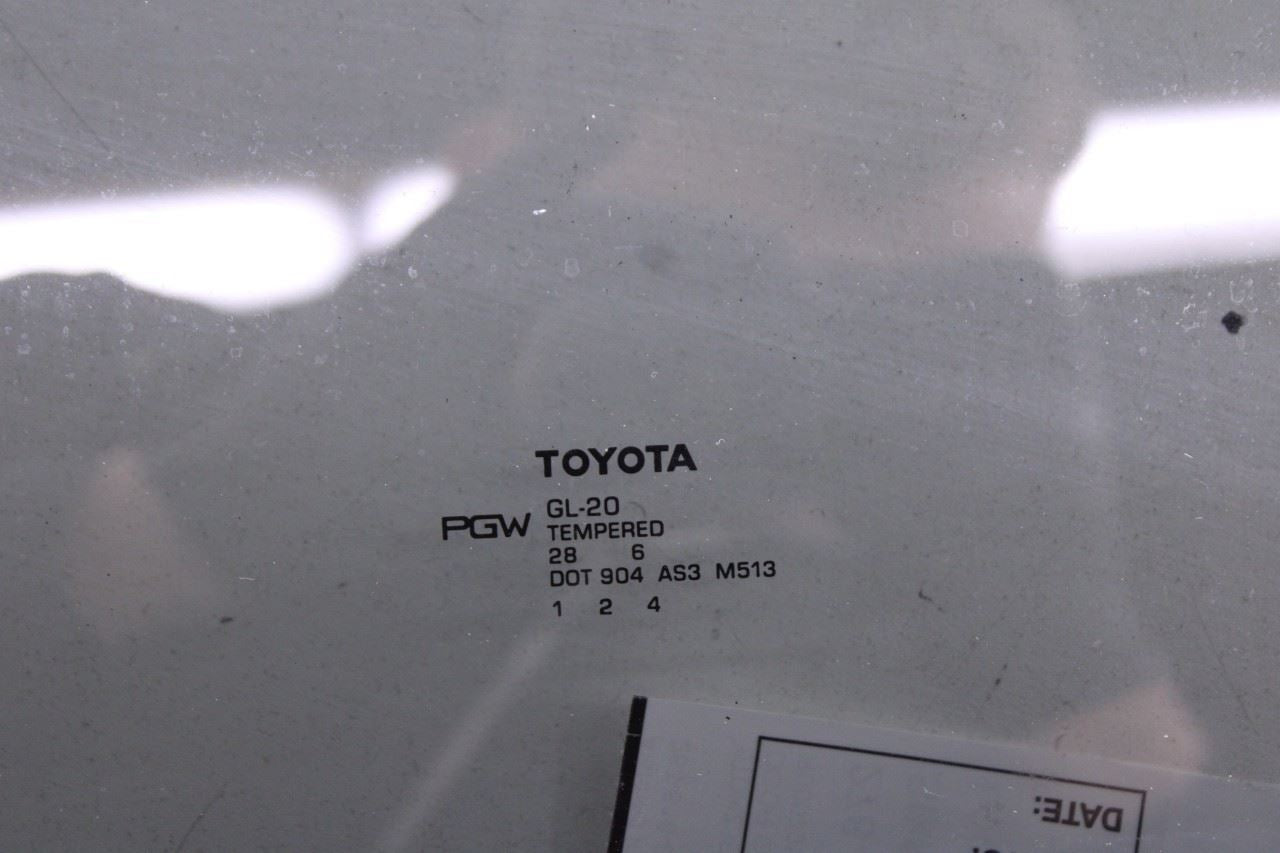 2011-2020 Toyota Sienna LE Rear Left Driver Side Door Window Glass 62760-08051 - Alshned Auto Parts