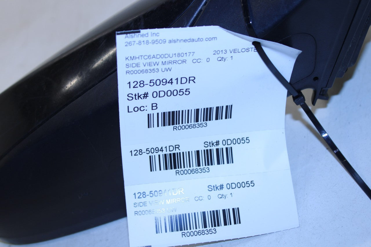 2011-14 Hyundai Veloster 1.6L Passenger Right Side Rear View Mirror 87620-2V310 - Alshned Auto Parts