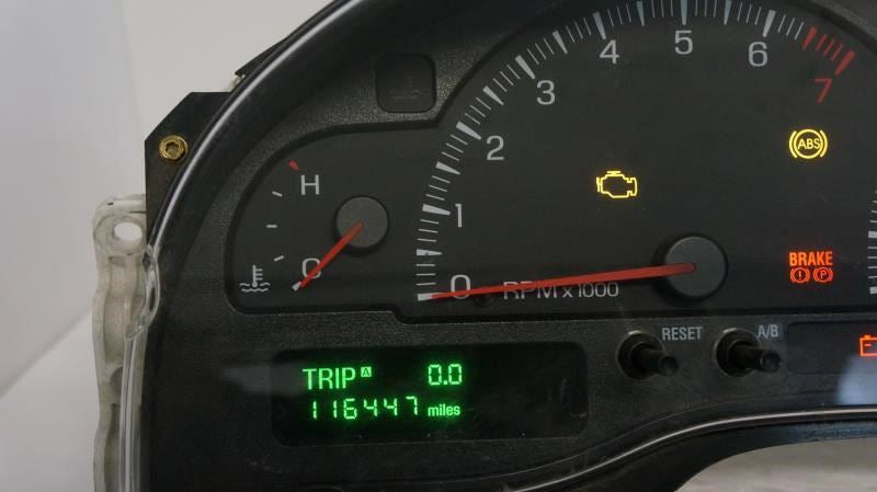 2000-02 Lincoln LS Speed Gauge Instrument Cluster 116K Mileage 1W4F-10849-BC OEM - Alshned Auto Parts