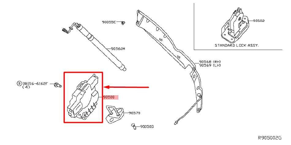 13-20 Nissan Pathfinder RR Trunk Lid Liftgate Lock Latch Actuator 905009NC0A OEM - Alshned Auto Parts