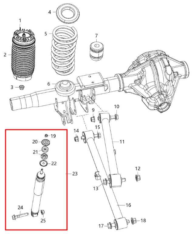19-25 Ram 2500 Big Horn 6.4L Rear Driver Left Side Shock Strut Absorber Bilstein - Alshned Auto Parts