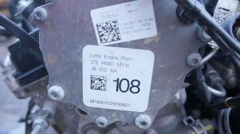 2018-20 Ford F150 Engine 2.7L Turbo 57k Miles VIN P, 8th digit, oem - Alshned Auto Parts