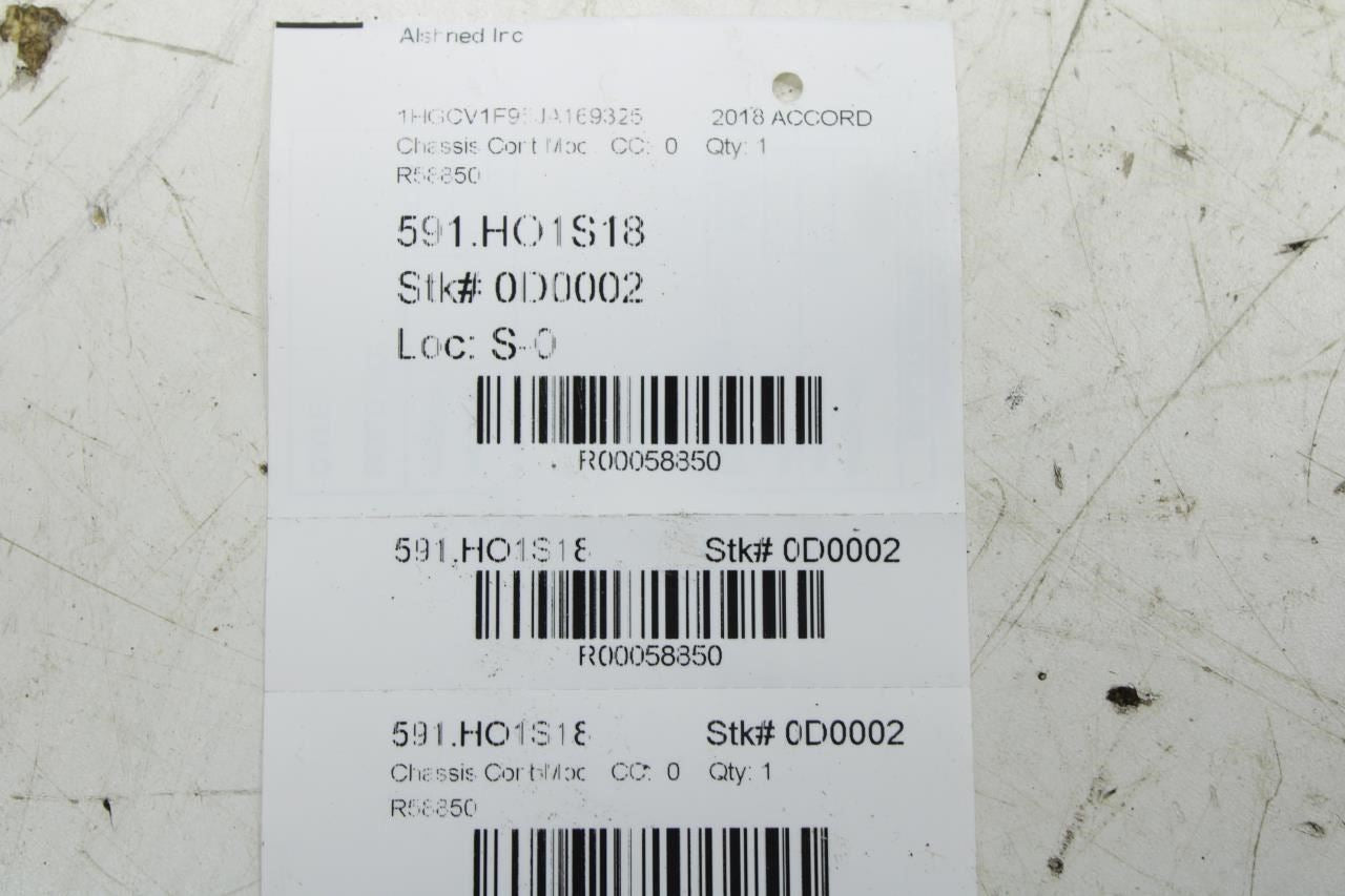 2018-2020 Honda Accord Rear Touring Hcs Control Module 81289-TVA8-L210 OEM - Alshned Auto Parts