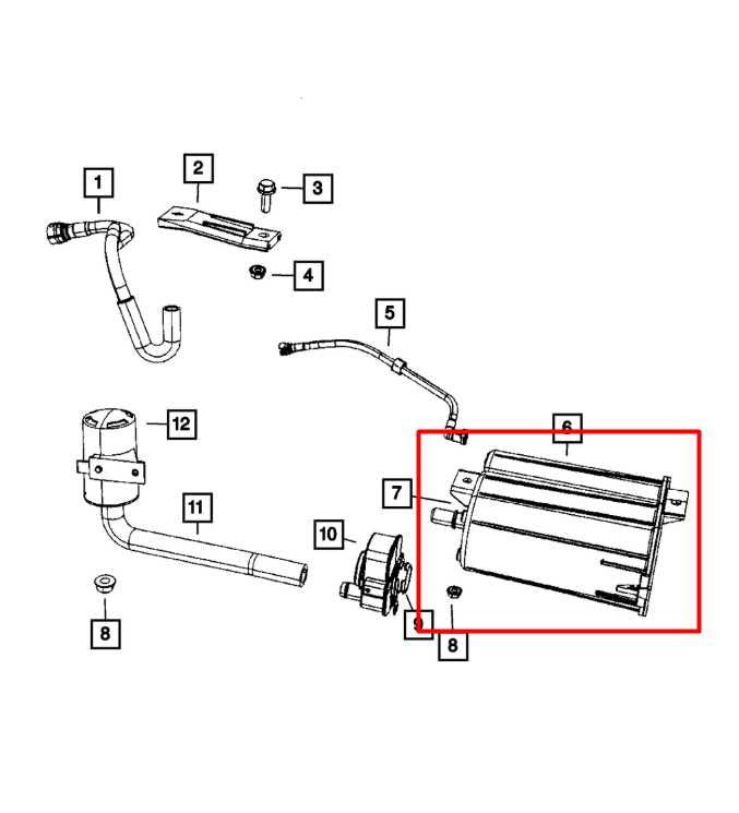 07-11 Jeep Compass Sport 2.4L Fuel Vapor Evaporator Emission Canister 5085110AC - Alshned Auto Parts