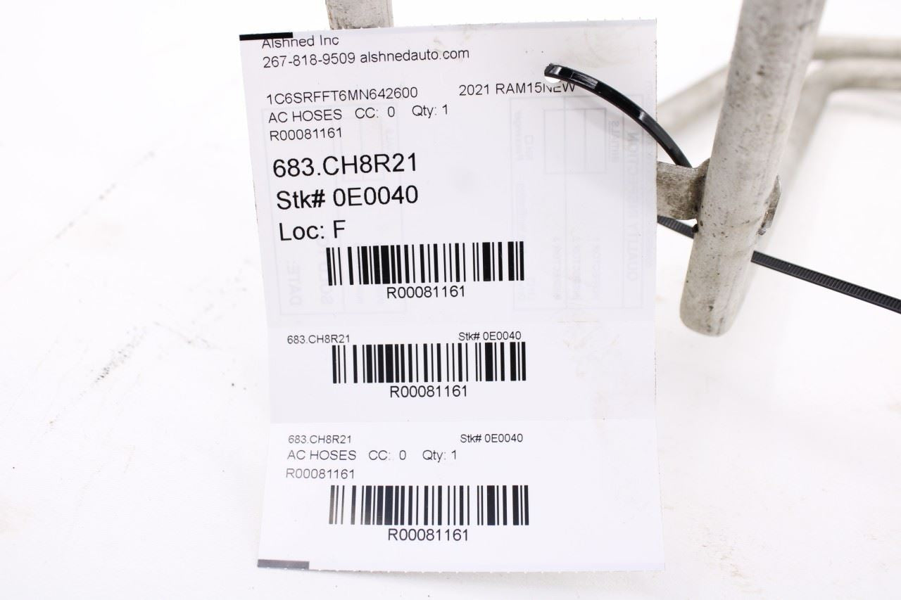2019-24 Ram 1500 Big Horn 5.7L HVAC Heater Supply and Return Hose Tube Pipe Set - Alshned Auto Parts