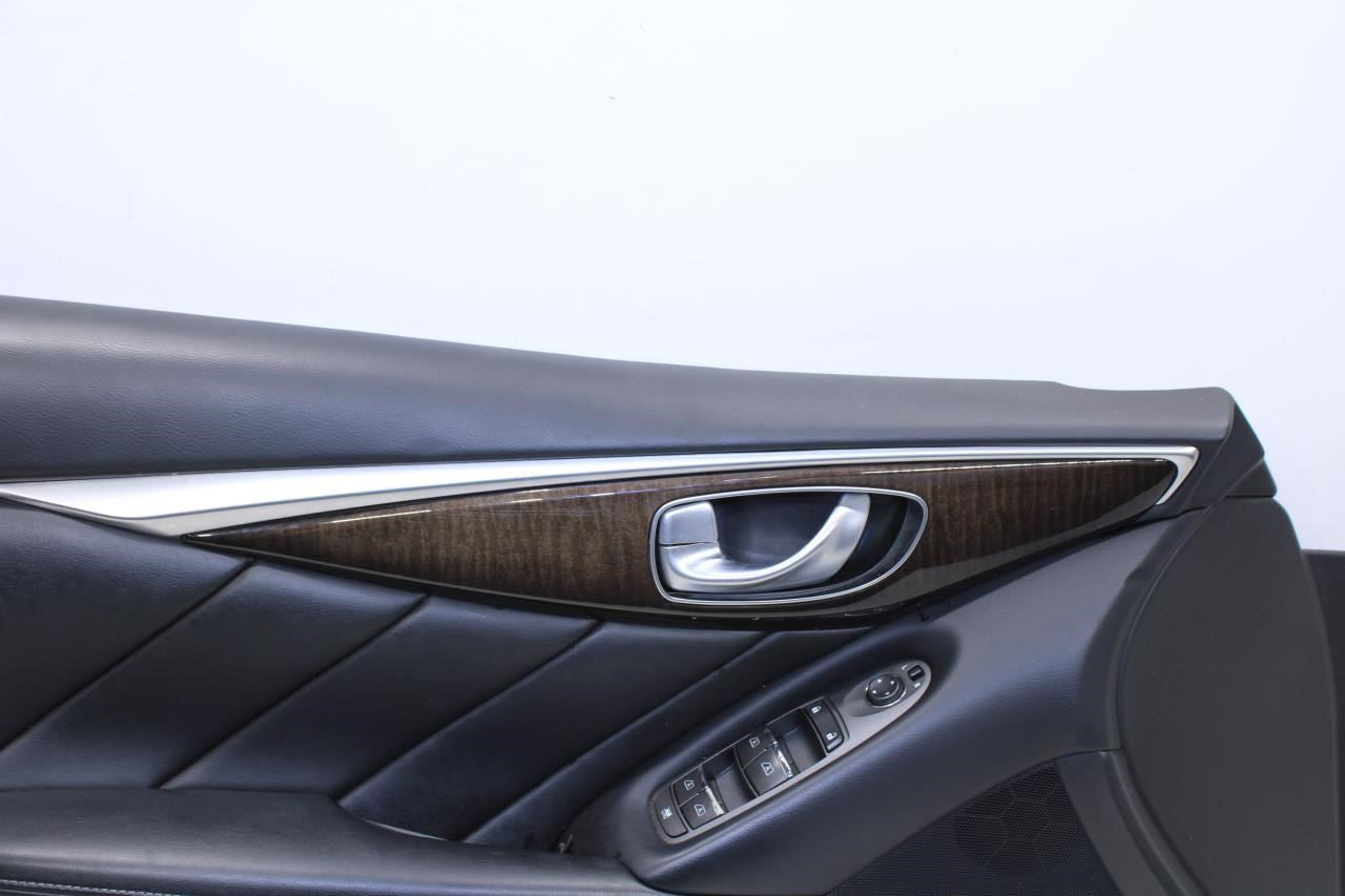 2014-21 Infiniti Q50 Luxe RWD Front Left Driver Door Trim Panel 80901-4HH0A OEM - Alshned Auto Parts