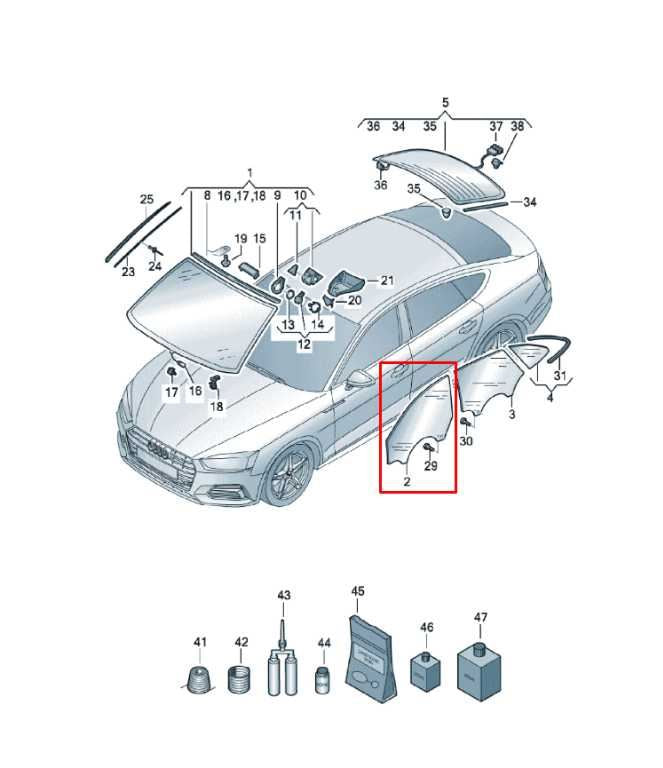 18-25 Audi S5 Premium 3.0L Front Driver Left Side Door Window Glass 8W8-845-201 - Alshned Auto Parts