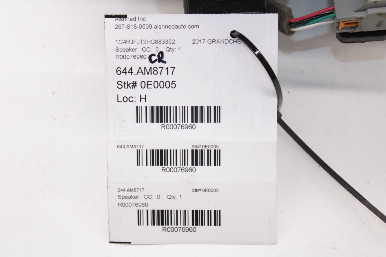 2012-2022 Jeep Grand Cherokee Summit Rear Subwoofer Sub Woofer Speaker OEM *ReaD - Alshned Auto Parts