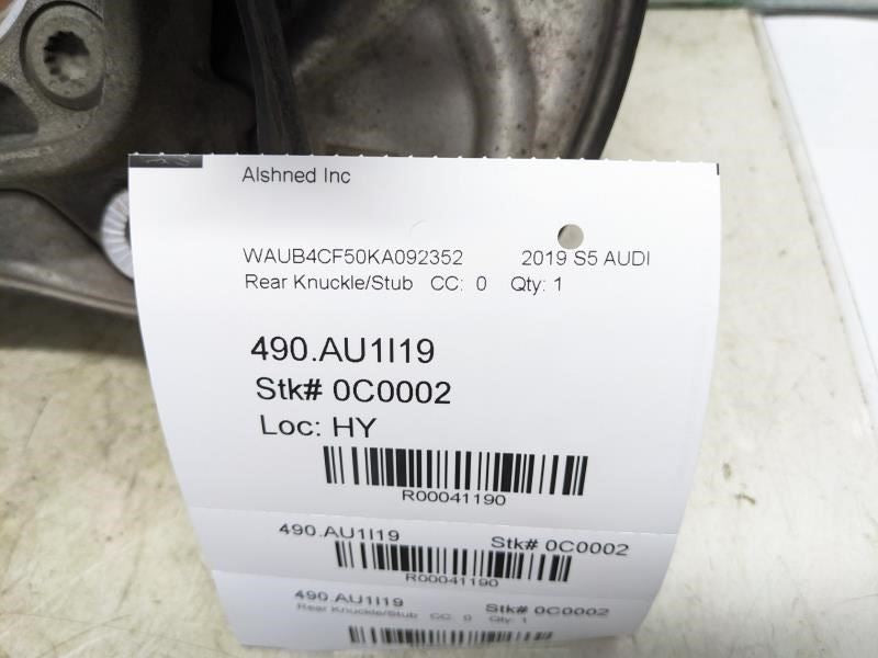 2018-2025 Audi S5 Premium 3.0L AWD Rear Suspension Left Side Spindle Knuckle Hub - Alshned Auto Parts