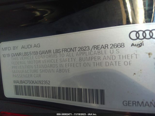 2019 Audi S5 3.0T Premium