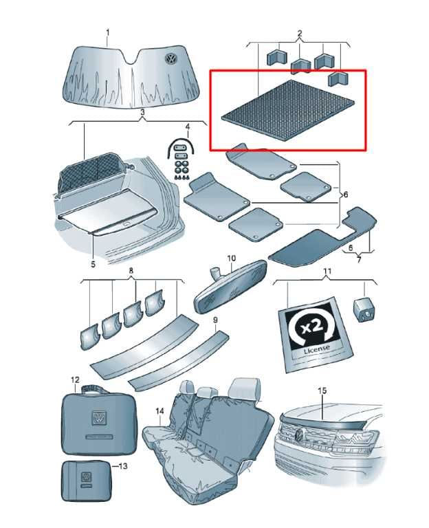 19-26 Volkswagen Jetta SE Rear Trunk Floor Cargo Carpet Liner 17A-061-166-A OEM - Alshned Auto Parts