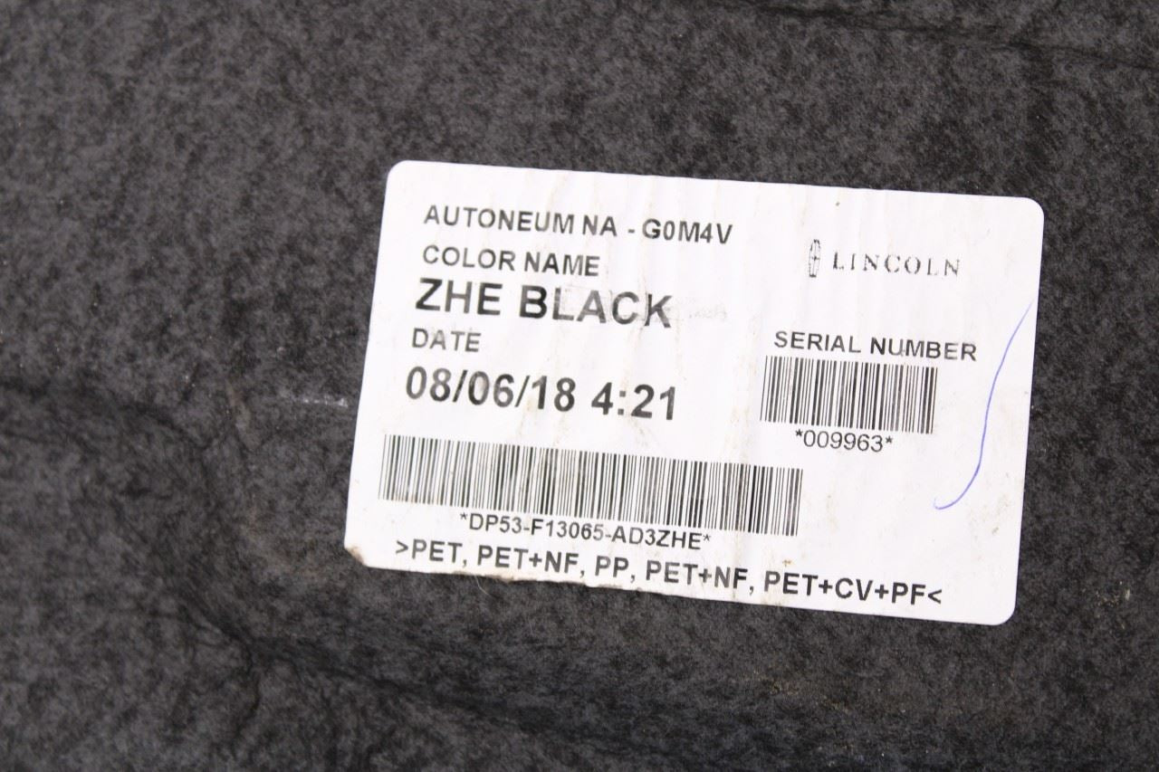 14-20 Lincoln MKZ Reserve Rear Trunk Floor Carpet Cargo Cover DP53-F13065-AD3ZHE - Alshned Auto Parts