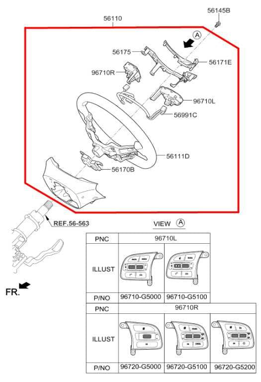 17-19 Kia Niro LX 1.6L Steering Wheel Leather w/ Control Buttons 56100-G5150-SX1 - Alshned Auto Parts