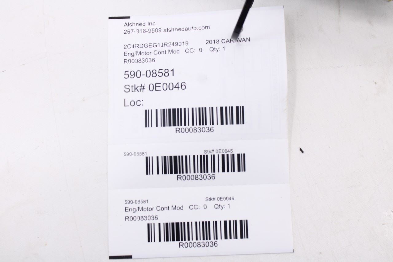 2016-2020 Dodge Grand Caravan GT 3.6L Engine Computer Control Module ECU ECM OEM11