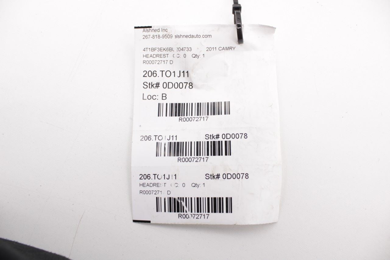 10-11 Toyota Camry LE Front Right and Left Side Seat Headrest Set 71910-06552-B0 - Alshned Auto Parts