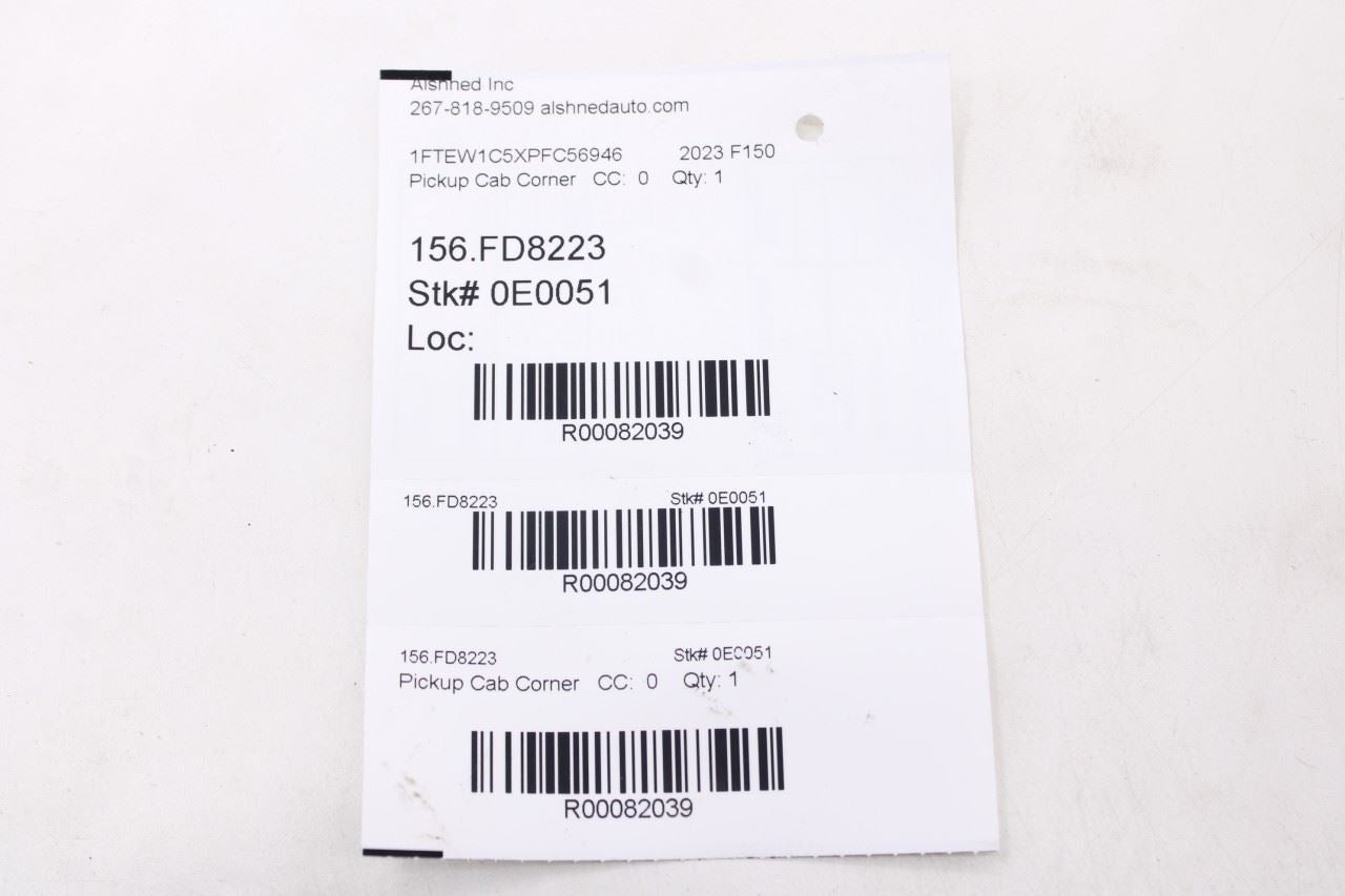 2021-26 Ford F150 XLT SuperCrew Rear Truck Cab RH LH Lower Corner Molding *ReaD* - Alshned Auto Parts