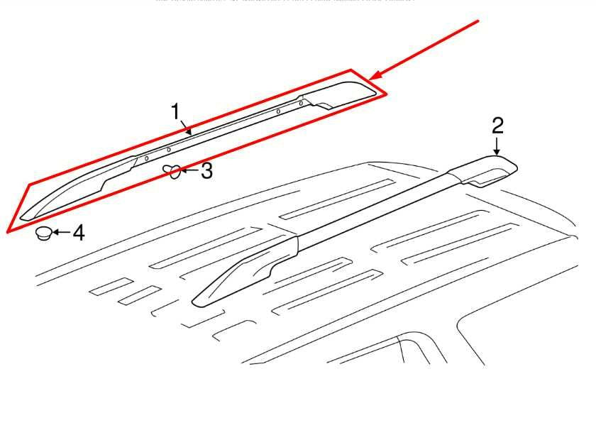 2017-2023 GMC Acadia SLT-1 Right Side Roof Luggage Carrier Rack Rail 84497933 - Alshned Auto Parts