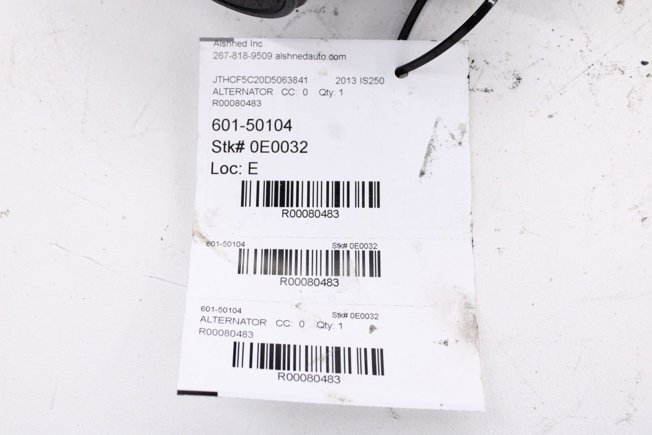 2008-2013 Lexus IS250 2.5L Alternator Generator 27060-31062 OEM - Alshned Auto Parts
