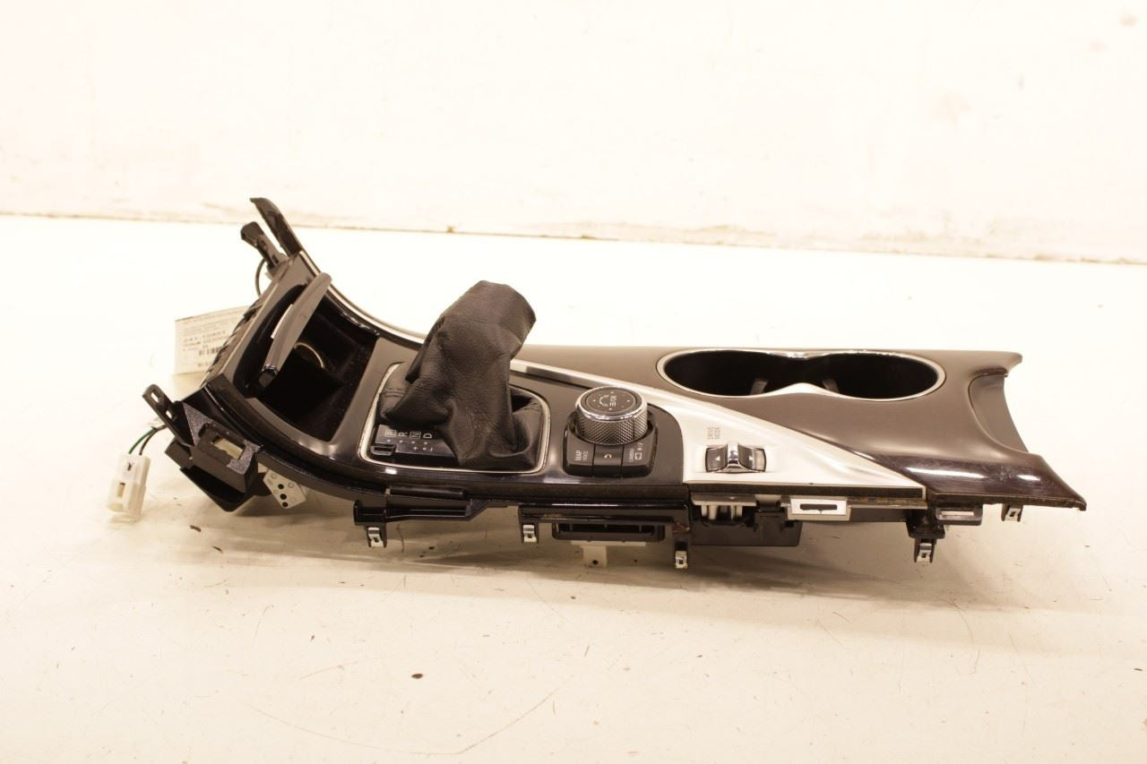 15-17 Infiniti Q50 Premium Front Center Console Shifter Bezel Trim w/ Cup Holder - Alshned Auto Parts