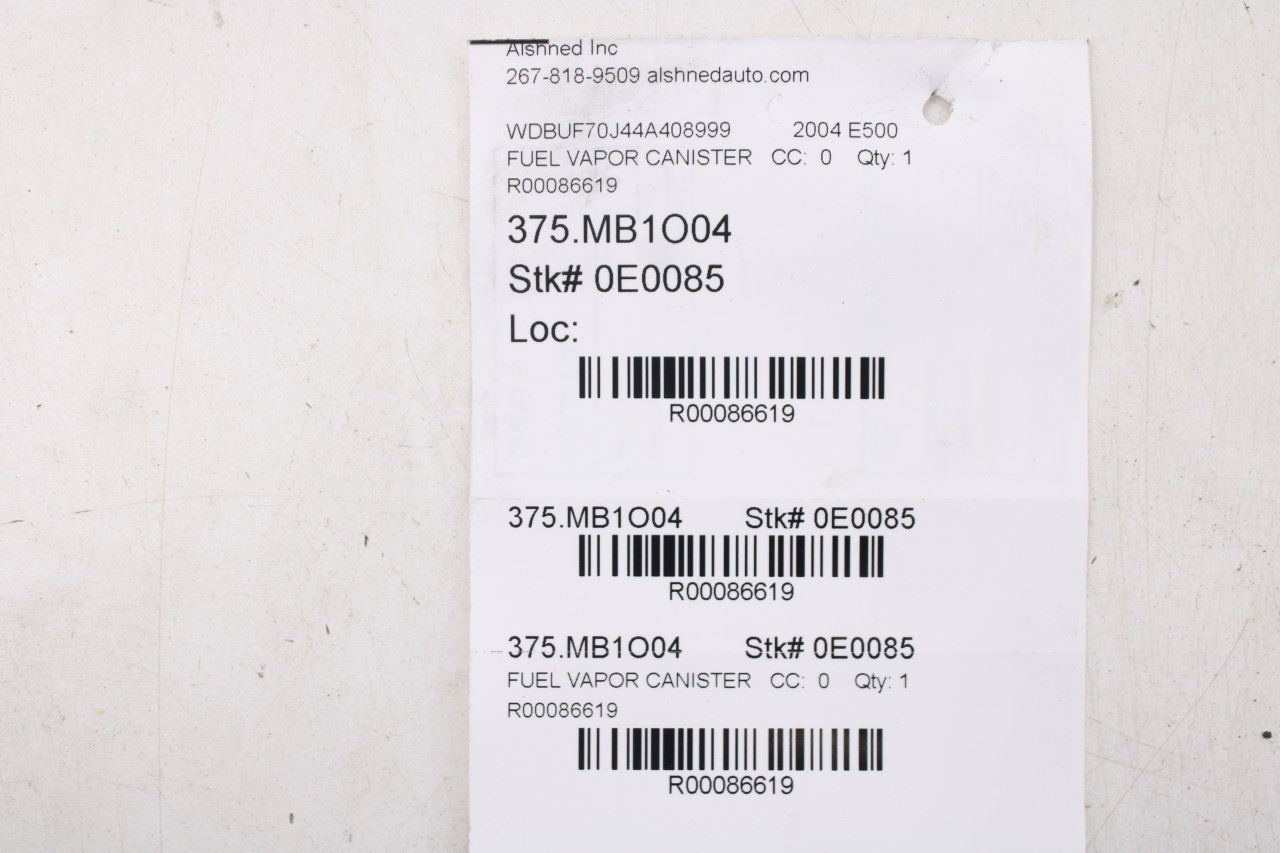 2003-2006 Mercedes-Benz E500 5.0L Fuel Vapor Evaporator Emission Canister OEM - Alshned Auto Parts