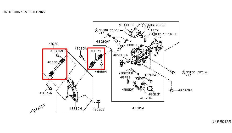 2014-24 Infiniti Q50 Premium Steering Column Intermediate Lower Upper Shaft Set - Alshned Auto Parts