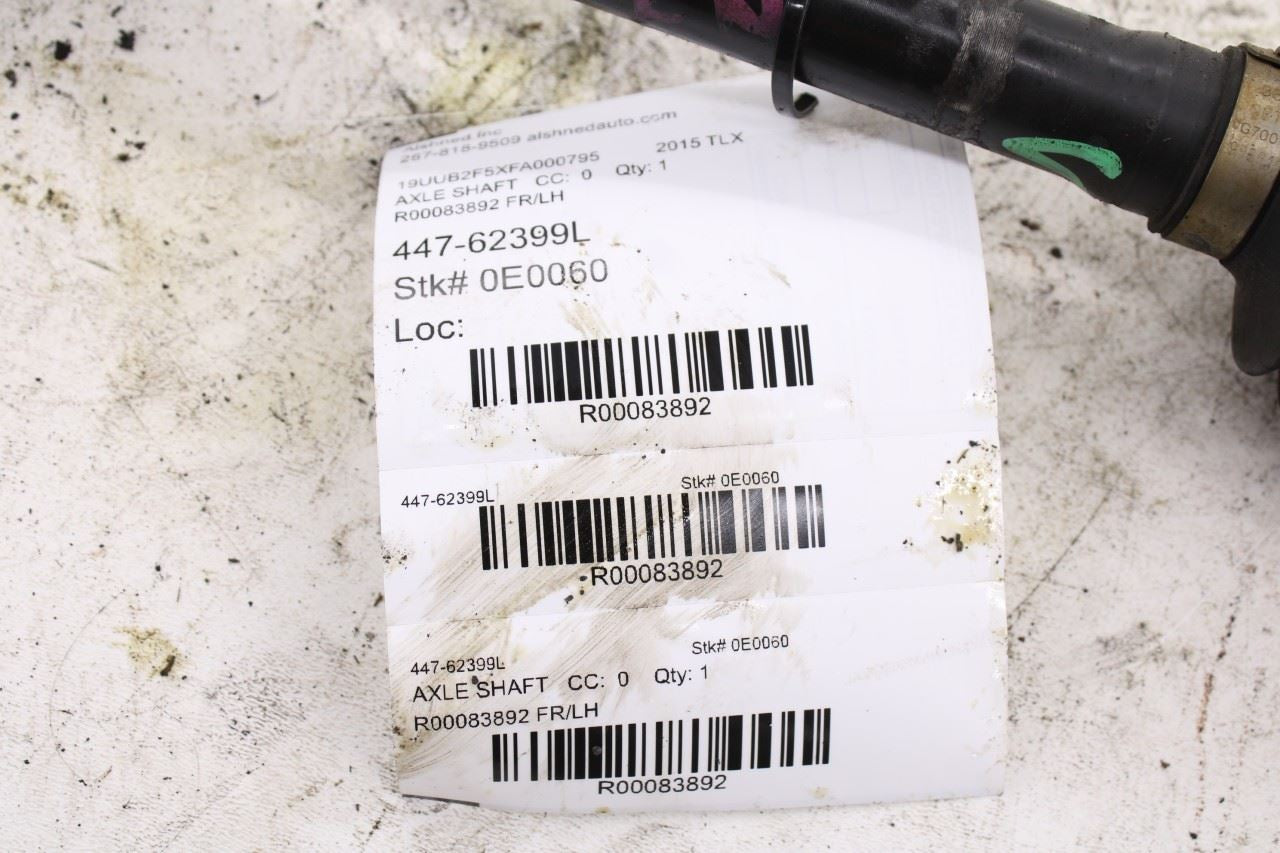 2015-2020 Acura TLX Tech FWD Front Left Driver Side CV Axle Drive Half Shaft9