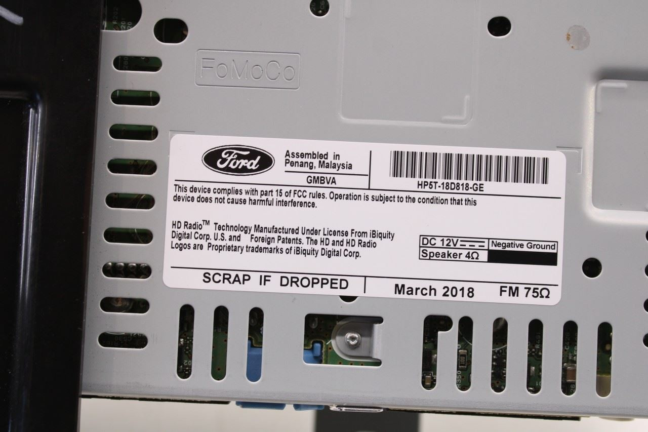 2017-2020 Lincoln MKZ Reserve Audio Radio Receiver HP5T-18D818-GE OEM - Alshned Auto Parts