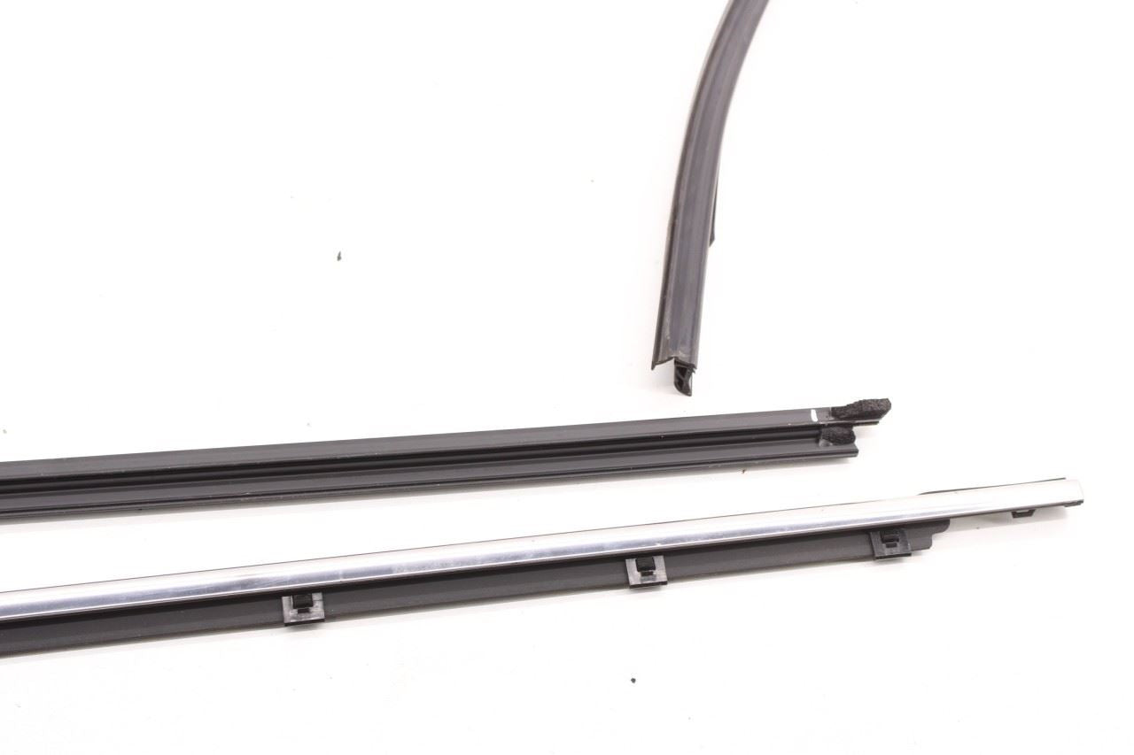 19-23 Hyundai Santa Fe SEL Front Left Door Run Channel w/ Belt Weatherstrip Set - Alshned Auto Parts