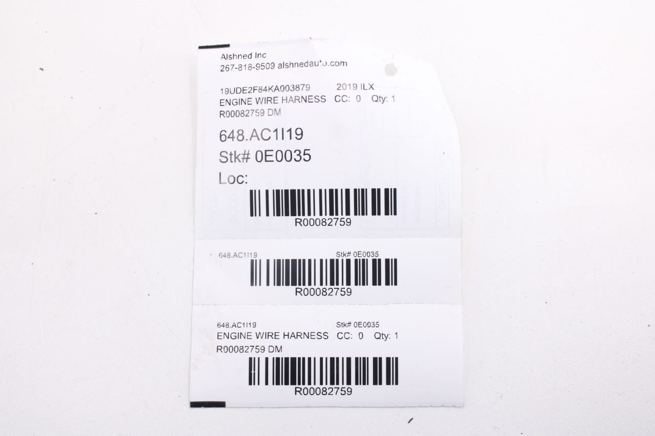 19-22 Acura ILX Technology A-Spec 2.4L Under Hood Engine Bay Wire Harness *ReaD*23