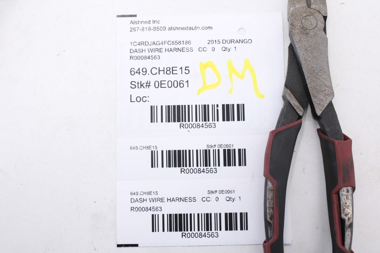 2015 Dodge Durango SXT Dash Instrument Panel Wire Harness 68242157AC OEM *ReaD* - Alshned Auto Parts
