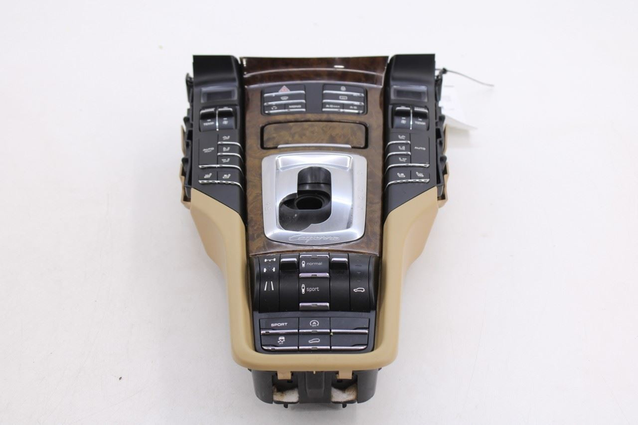 2013-14 Porsche Cayenne S Center Console Shifter Trim w/ Multi Control Switches - Alshned Auto Parts