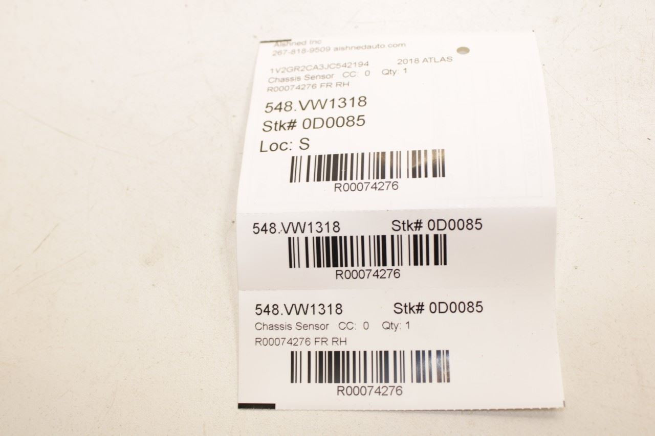 18-23 Volkswagen Atlas S Front Right Passenger Side Door Body Sensor 3Q0959354A - Alshned Auto Parts