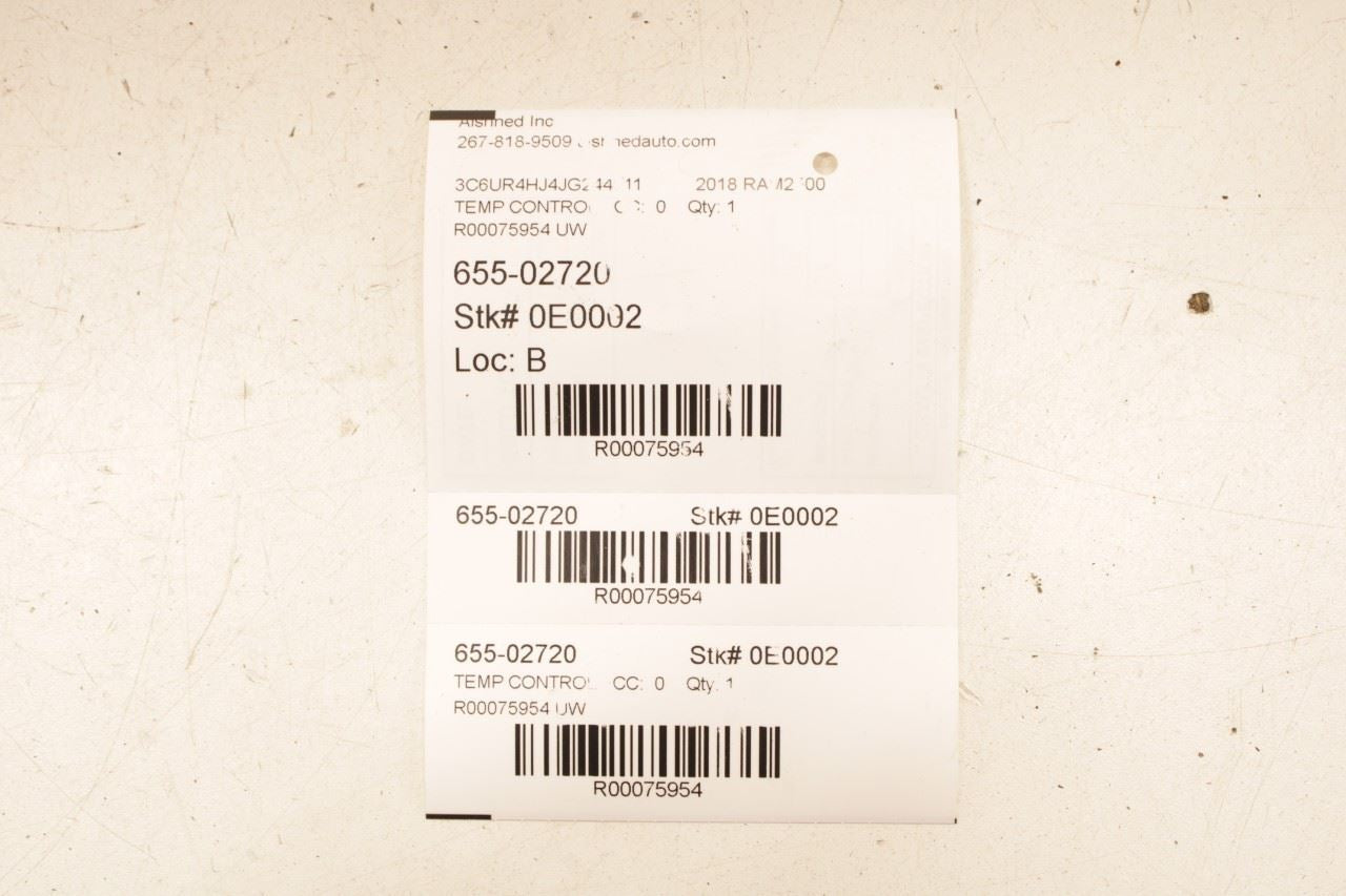 2013-2018 RAM 2500 Tradesman Dash AC Heater Temperature Climate Control Panel - Alshned Auto Parts