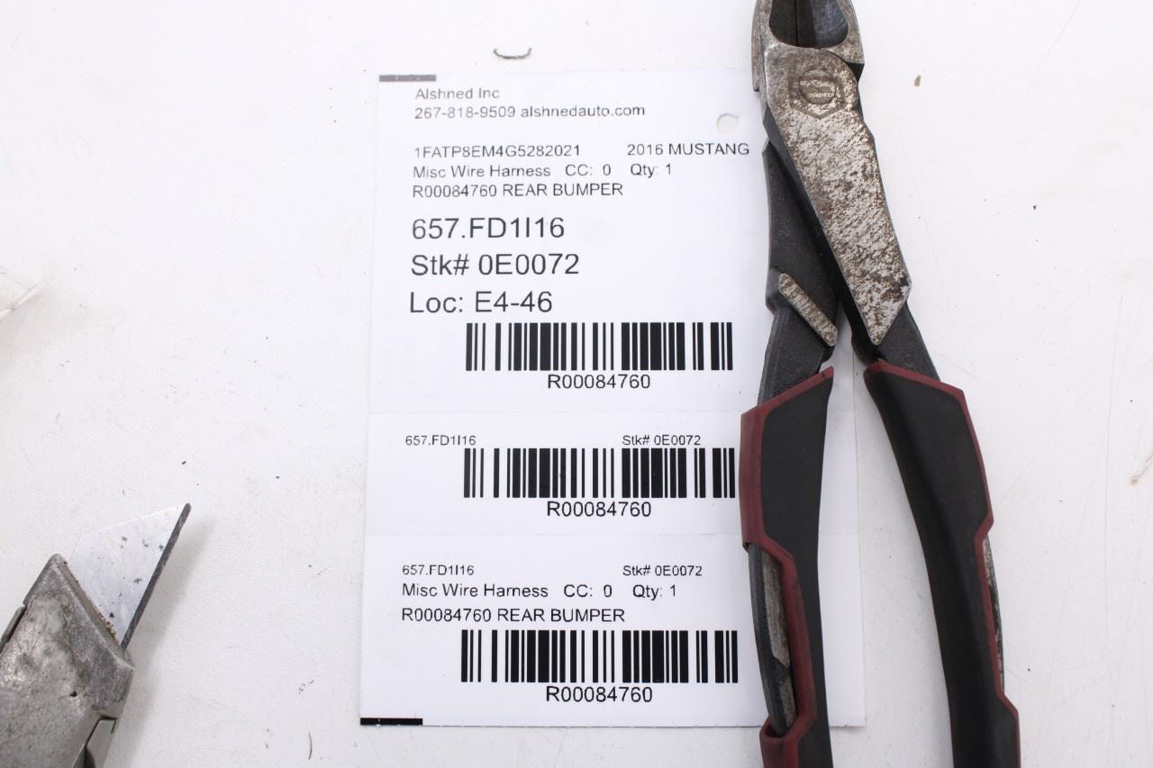 2015-2016 Ford Mustang Conv V6 Rear Tail Light Lamp Wire Harness FR3T-13412-AC9