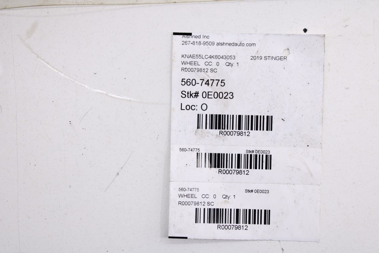 2018-2021 Kia Stinger GT2 AWD Rear Aluminum Wheel R19x8.5J 5 Y Spoke *ReaD* - Alshned Auto Parts