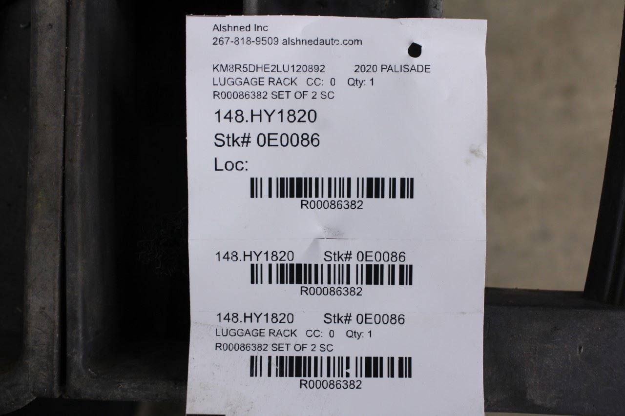 20-26 Hyundai Palisade Limited AWD Left and Right Roof Luggage Carrier Rack Rail - Alshned Auto Parts