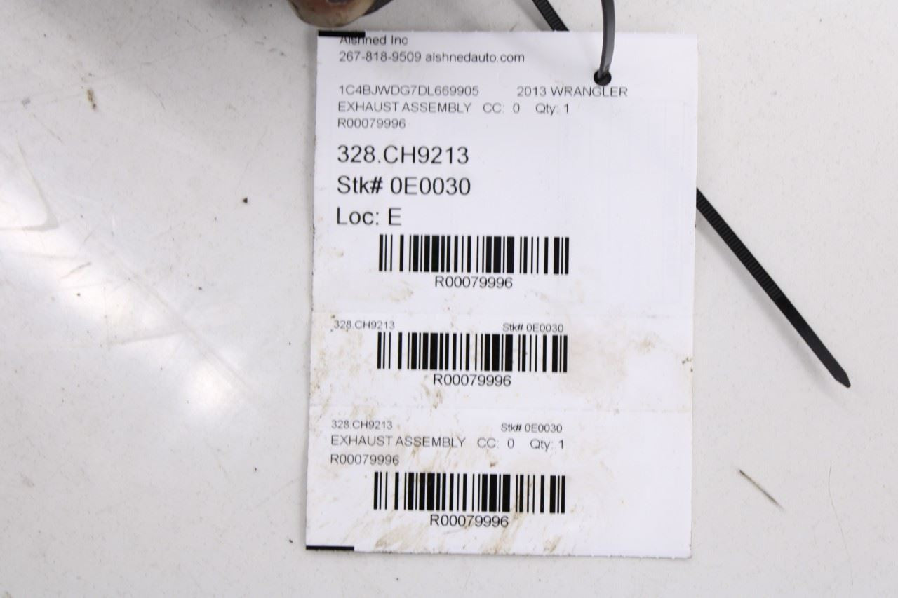 2012-15 Jeep Wrangler Unlimited Sport 3.6L Right Side Exhaust System Pipe *ReaD* - Alshned Auto Parts