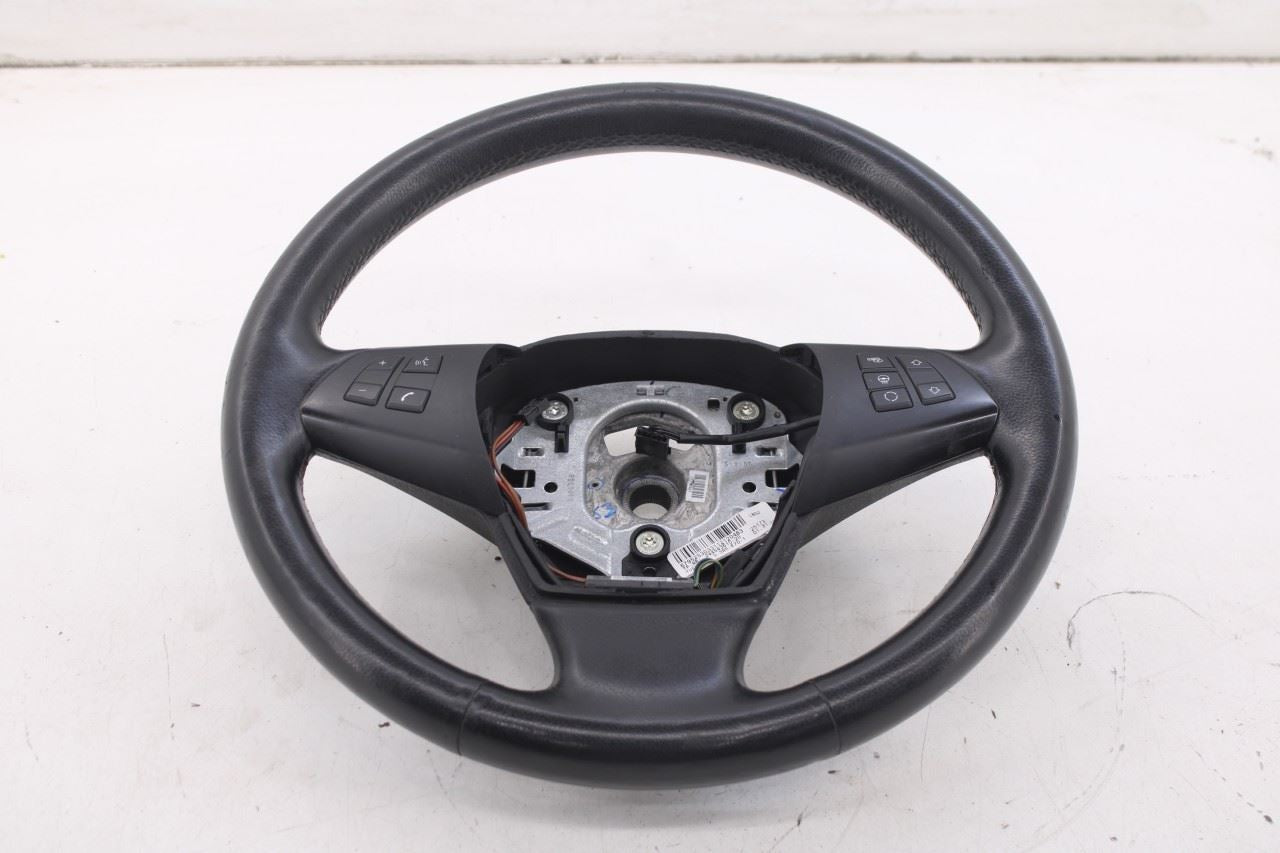 2007-2013 BMW X5 xDrive35i 3.0L AWD Steering Wheel Leather w/ Control Buttons0