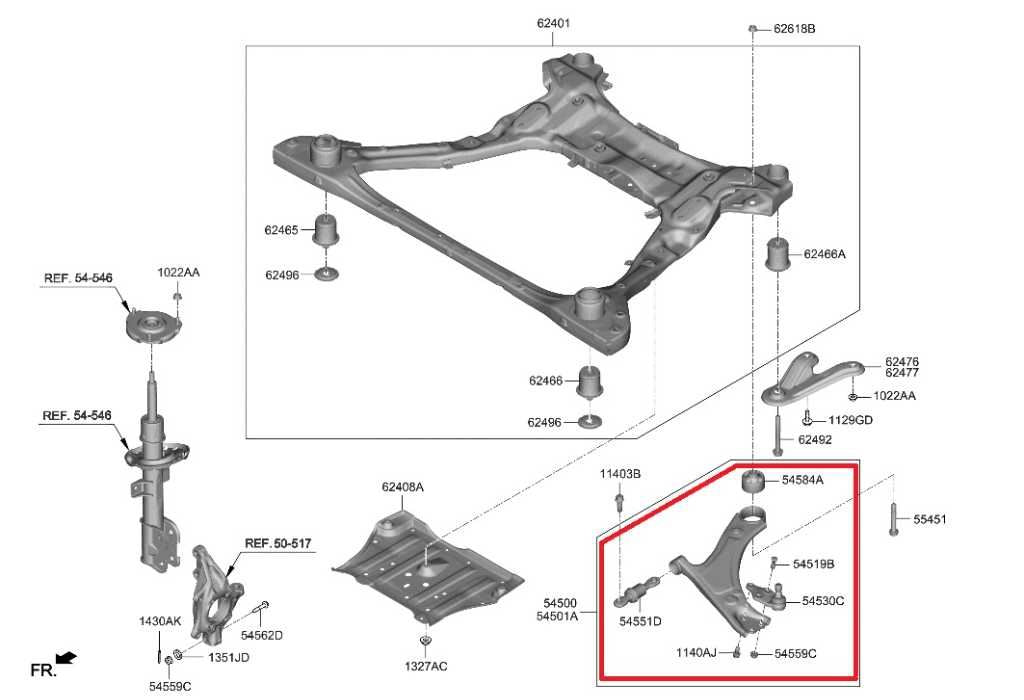 2021-2023 Hyundai Santa Fe SEL AWD Front Right Lower Control Arm 54501-S1AA0 OEM - Alshned Auto Parts