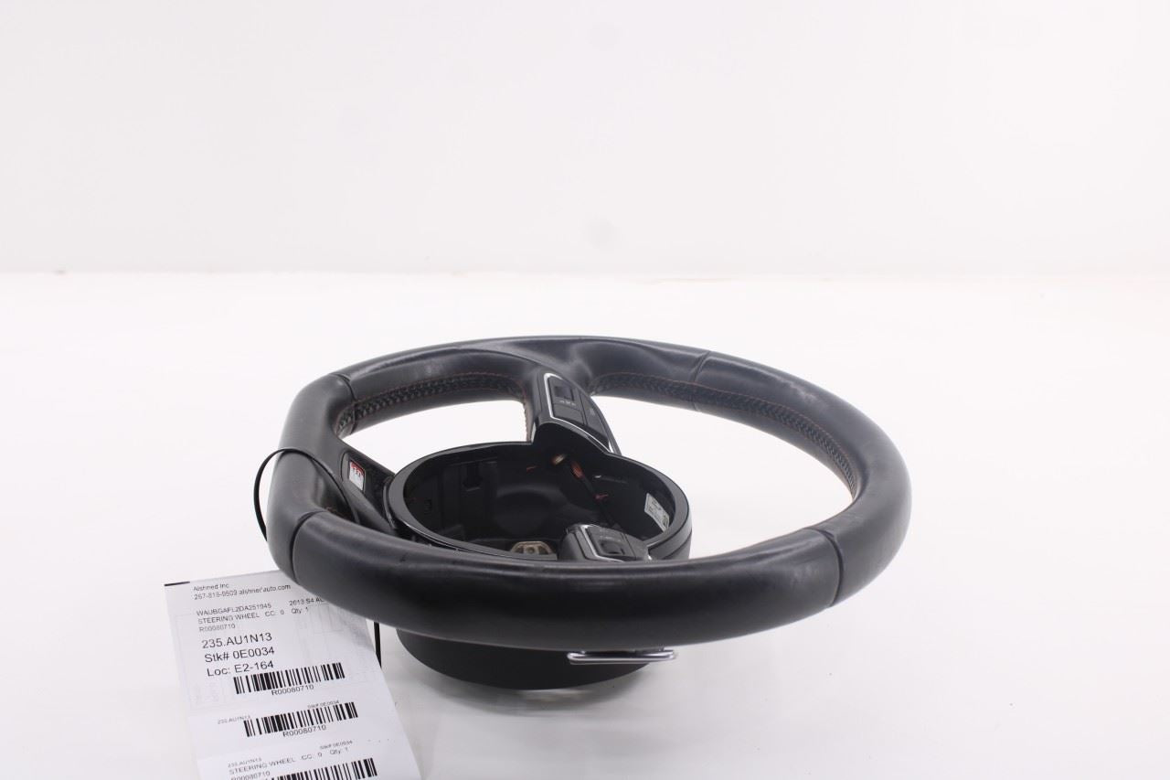 2013-14 Audi S4 Premium Plus 3.0L AWD Steering Wheel Leather w/ Control Buttons - Alshned Auto Parts