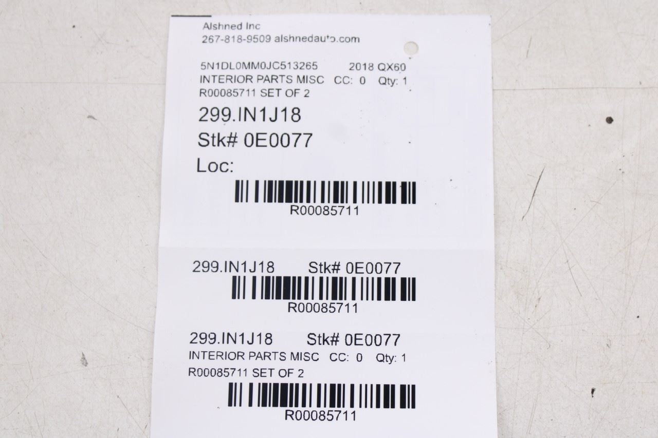 2014-20 Infiniti QX60 Front RH and LH A-Pillar Molding Interior Trim Set *ReaD*18