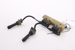 14-20 Arctic Cat Wildcat Trail Green Ignition Coil Spark Plug Cap Set w/ Bracket