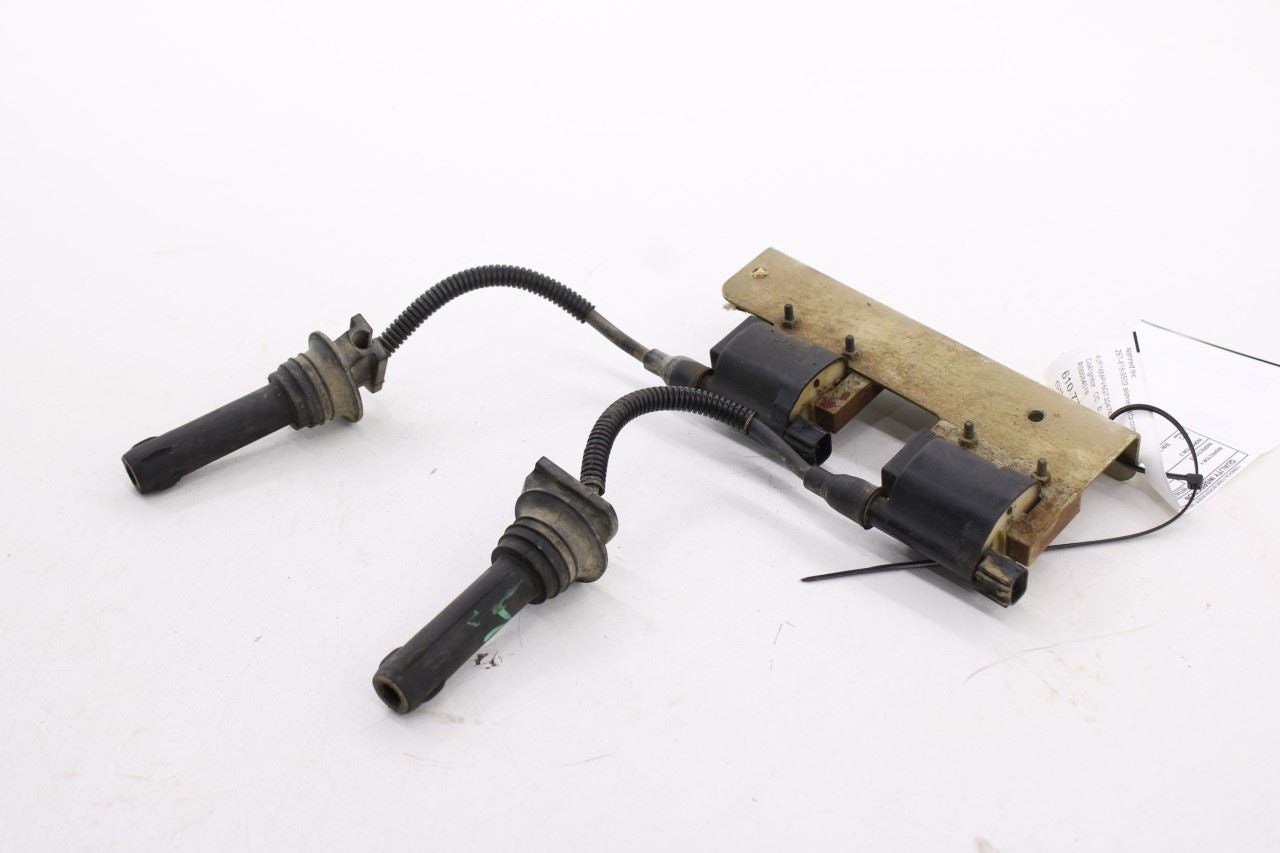 14-20 Arctic Cat Wildcat Trail Green Ignition Coil Spark Plug Cap Set w/ Bracket - Alshned Auto Parts