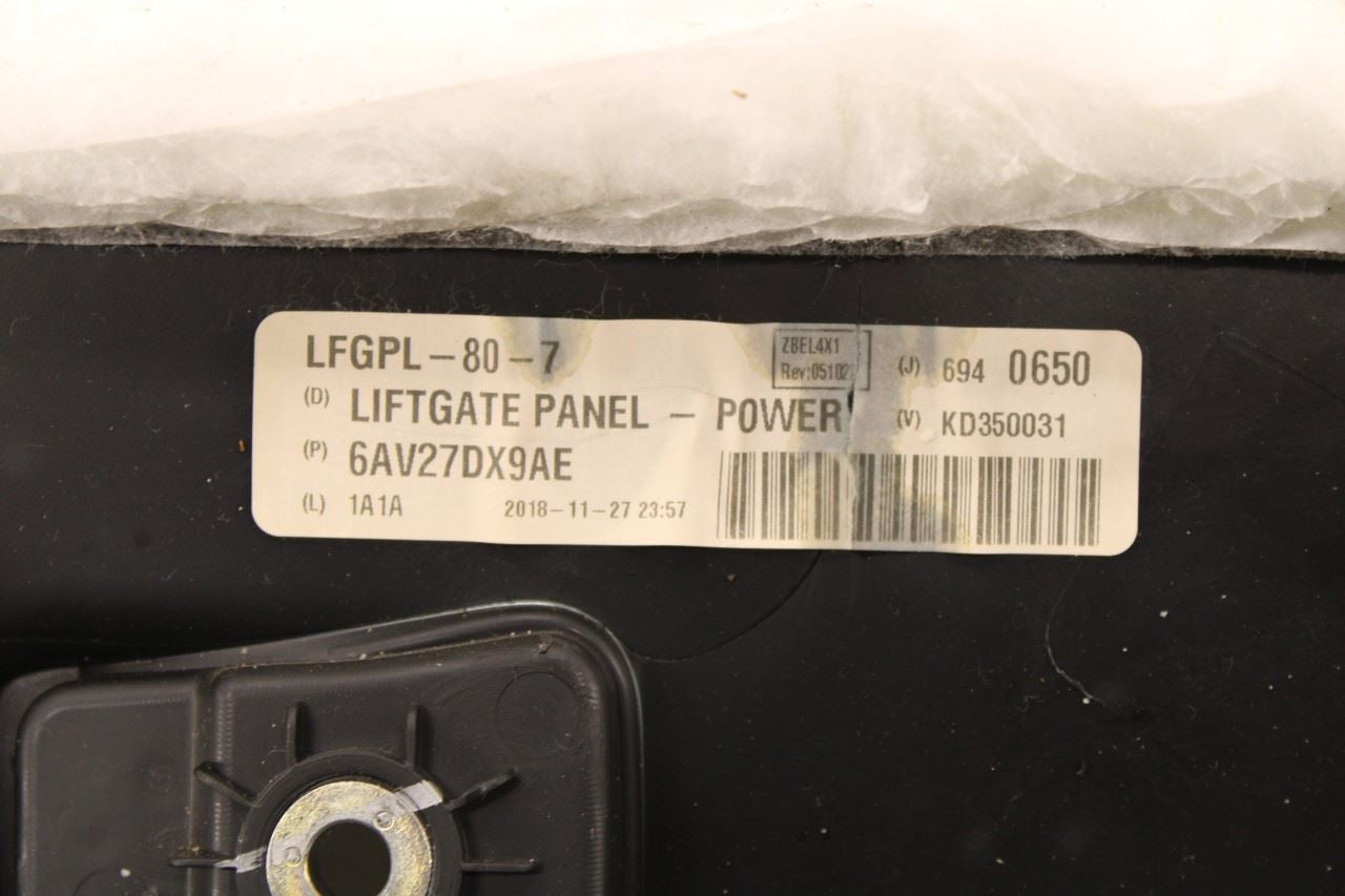 2019-2022 Jeep Cherokee Latitude Rear Liftgate Tailgate Trim Panel 6AV27DX9AE - Alshned Auto Parts